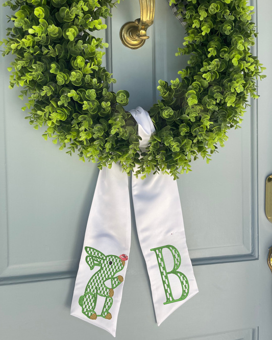 Bunny Initial Sash