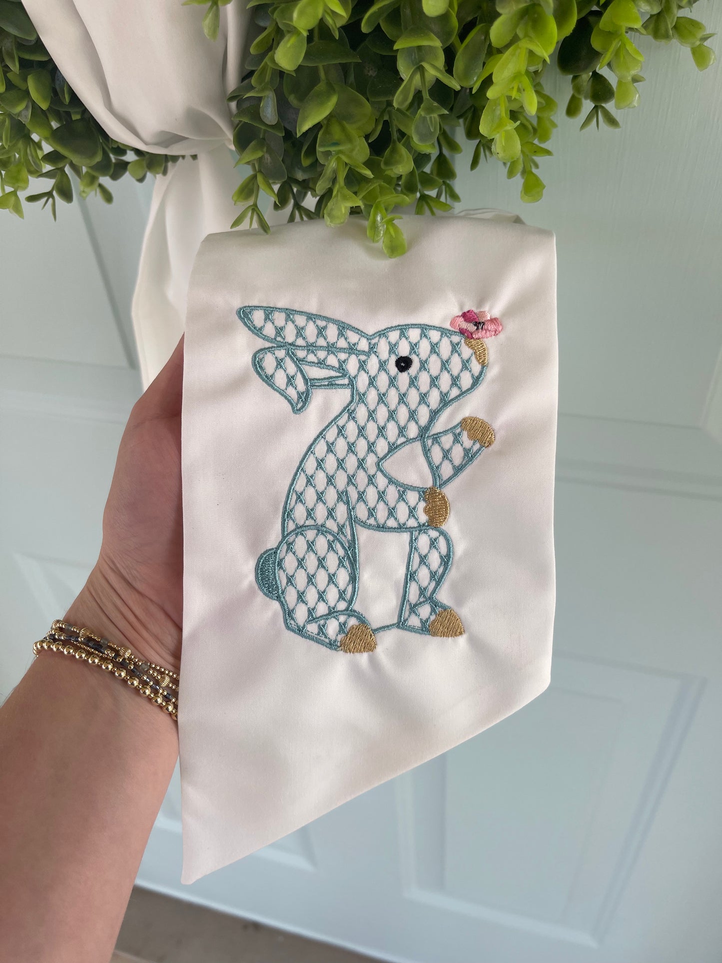 Bunny Initial Sash