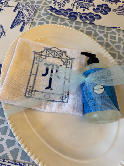 Pagoda Fringe Tea Towel