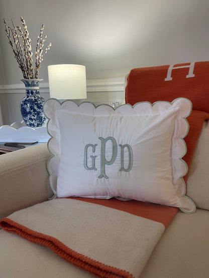 Scalloped Pillow case