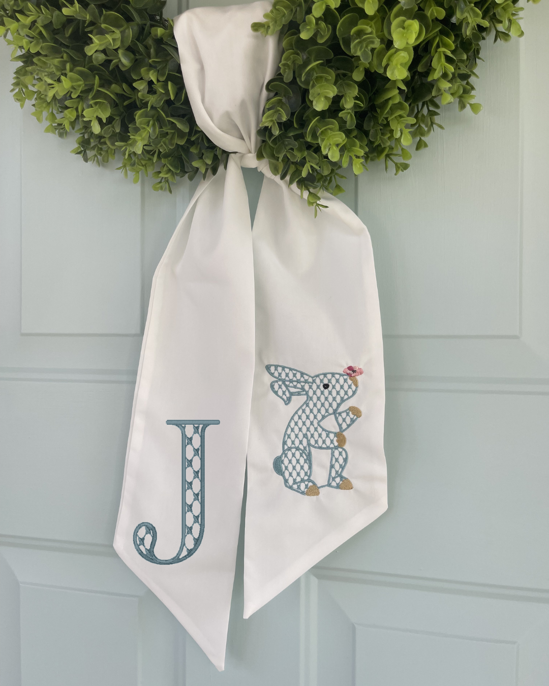 Bunny Initial Sash