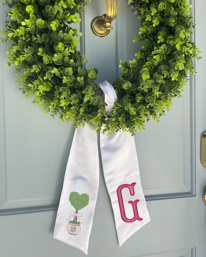Valentine's Topiary Sash