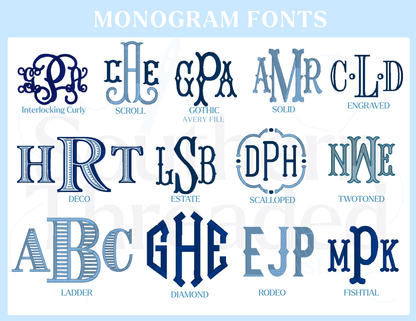 Sweetheart Monogrammed Sash